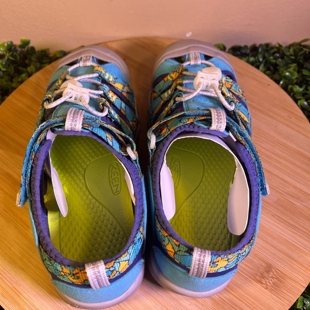 š„ NEW KEEN NEWPORT H2 ORANGE BLUE WATER SANDALS BIG KIDS SIZE 5 - Picture 5 of 9